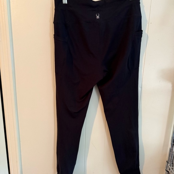 Ladies Spyder Active Black Side Pocket High Rise Jiggers, Size M - Picture 9 of 9